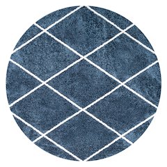 Cole Minimalist Diamond Trellis Area Rug