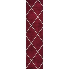 Cole Minimalist Diamond Trellis Area Rug
