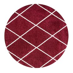 Cole Minimalist Diamond Trellis Area Rug