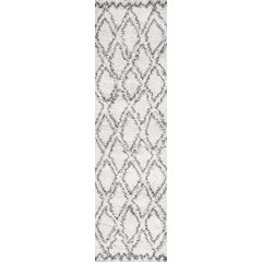 Soller Diamond Trellis Shag Area Rug