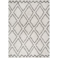 Soller Diamond Trellis Shag Area Rug