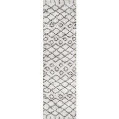 Algaida Moroccan Diamond Shag Area Rug