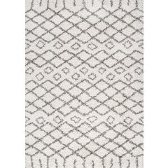 Algaida Moroccan Diamond Shag Area Rug