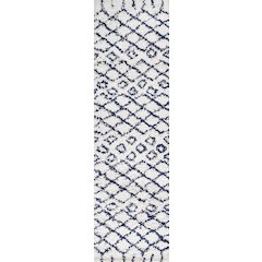 Algaida Moroccan Diamond Shag Area Rug