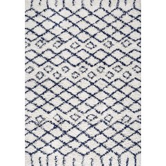 Algaida Moroccan Diamond Shag Area Rug