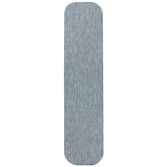 Radius Corner Solid Turquoise 2 ft. x 8 ft. Indoor/Outdoor Shaped Runner Rug