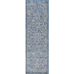 Tela Bohemian Textured Weave Floral Indoor/Outdoor Area Rug