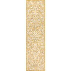 Tela Bohemian Textured Weave Floral Indoor/Outdoor Area Rug