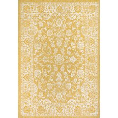Tela Bohemian Textured Weave Floral Indoor/Outdoor Area Rug