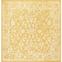 Tela Bohemian Textured Weave Floral Indoor/Outdoor Area Rug