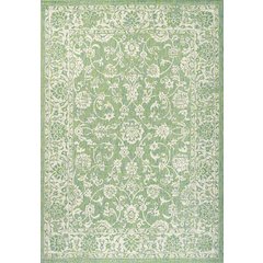 Tela Bohemian Textured Weave Floral Indoor/Outdoor Area Rug