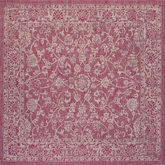 Tela Bohemian Textured Weave Floral Indoor/Outdoor Area Rug