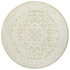 Sinjuri Medallion Textured Weave Indoor/Outdoor Area Rug