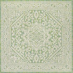 Sinjuri Medallion Textured Weave Indoor/Outdoor Area Rug