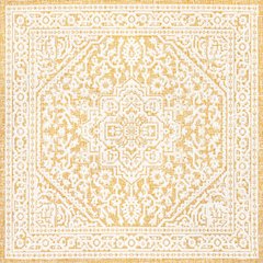 Sinjuri Medallion Textured Weave Indoor/Outdoor Area Rug
