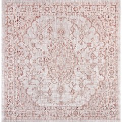 Rozetta Boho Medallion Textured Weave Indoor/Outdoor Area Rug
