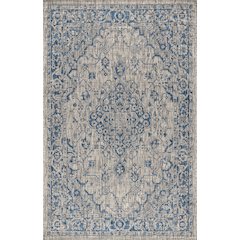 Rozetta Boho Medallion Textured Weave Indoor/Outdoor Area Rug