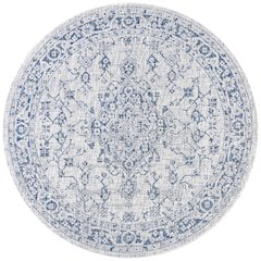 Rozetta Boho Medallion Textured Weave Indoor/Outdoor Area Rug