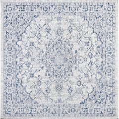 Rozetta Boho Medallion Textured Weave Indoor/Outdoor Area Rug