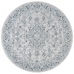 Rozetta Boho Medallion Textured Weave Indoor/Outdoor Area Rug