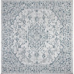 Rozetta Boho Medallion Textured Weave Indoor/Outdoor Area Rug
