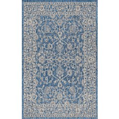 Palazzo Vine And Border Textured Weave Indoor/Outdoor Area Rug