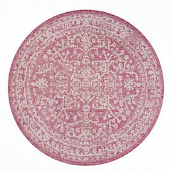 Malta Bohemian Medallion Textured Weave Indoor/Outdoor Area Rug