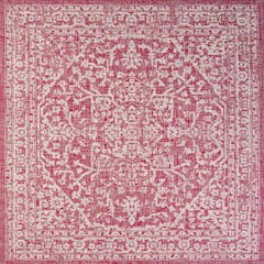 Malta Bohemian Medallion Textured Weave Indoor/Outdoor Area Rug