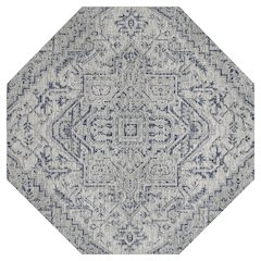 Estrella Bohemian Medallion Textured Weave Red/Taupe Indoor/Outdoor Area Rug