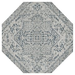 Estrella Bohemian Medallion Textured Weave Red/Taupe Indoor/Outdoor Area Rug