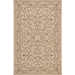 Charleston Vintage Filigree Textured Weave Indoor/Outdoor Area Rug