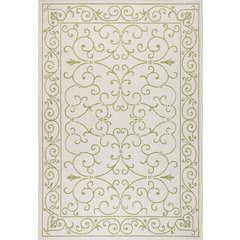 Charleston Vintage Filigree Textured Weave Indoor/Outdoor Area Rug
