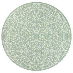 Charleston Vintage Filigree Textured Weave Indoor/Outdoor Round Rug