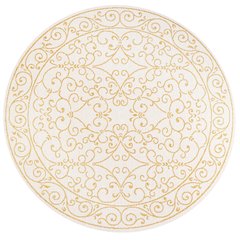 Charleston Vintage Filigree Textured Weave Indoor/Outdoor Round Rug
