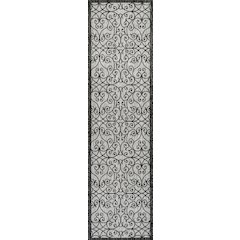 Madrid Vintage Filigree Textured Weave Indoor/Outdoor Runner Rug