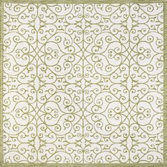 Madrid Vintage Filigree Textured Weave Indoor/Outdoor Square Rug