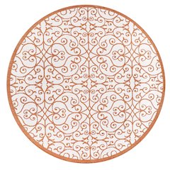 Madrid Vintage Filigree Textured Weave Indoor/Outdoor Round Rug