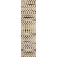 Ourika Moroccan Geometric Textured Weave Indoor/Outdoor Runner Rug