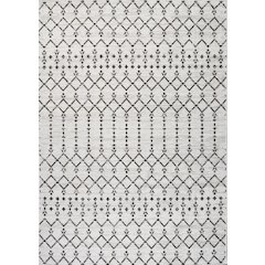 Ourika Moroccan Geometric Textured Weave Indoor/Outdoor Area Rug