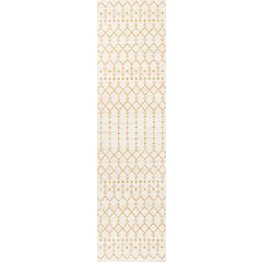 Ourika Moroccan Geometric Textured Weave Indoor/Outdoor Runner Rug