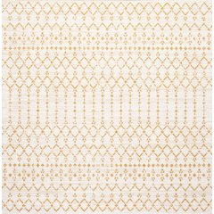 Ourika Moroccan Geometric Textured Weave Indoor/Outdoor Square Rug