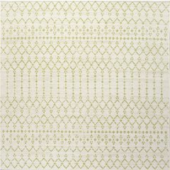 Ourika Moroccan Geometric Textured Weave Indoor/Outdoor Square Rug