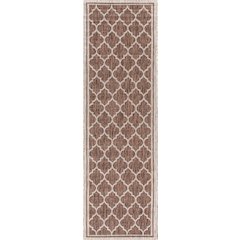Trebol Moroccan Trellis Textured Weave Indoor/Outdoor Area Rug