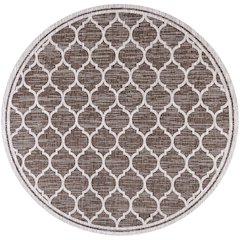 Trebol Moroccan Trellis Textured Weave Indoor/Outdoor Area Rug