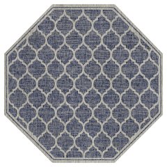 Trebol Moroccan Trellis Textured Weave Brown/Beige Indoor/Outdoor Area Rug