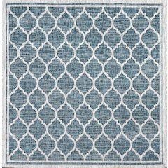 Trebol Moroccan Trellis Textured Weave Indoor/Outdoor Area Rug