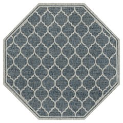 Trebol Moroccan Trellis Textured Weave Brown/Beige Indoor/Outdoor Area Rug