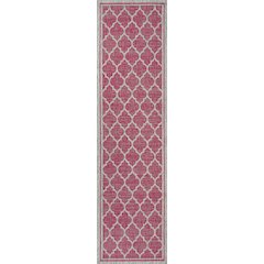 Trebol Moroccan Trellis Textured Weave Indoor/Outdoor Area Rug
