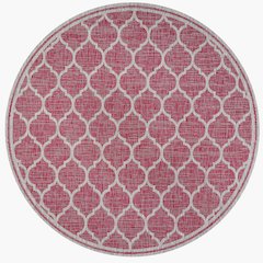 Trebol Moroccan Trellis Textured Weave Indoor/Outdoor Area Rug