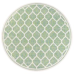 Trebol Moroccan Trellis Textured Weave Indoor/Outdoor Area Rug